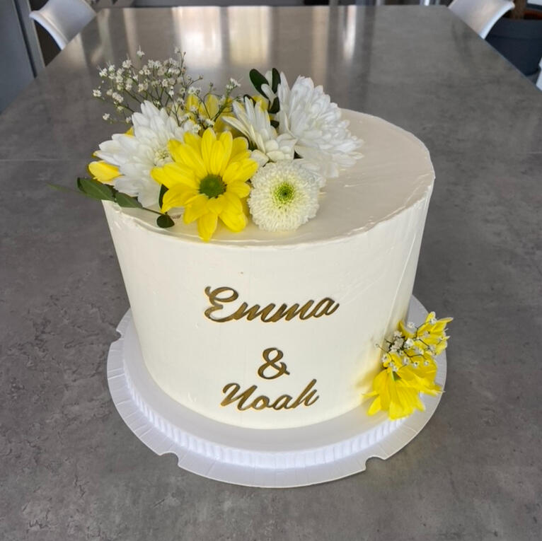 Layer cake pour fiançailles (25 parts)