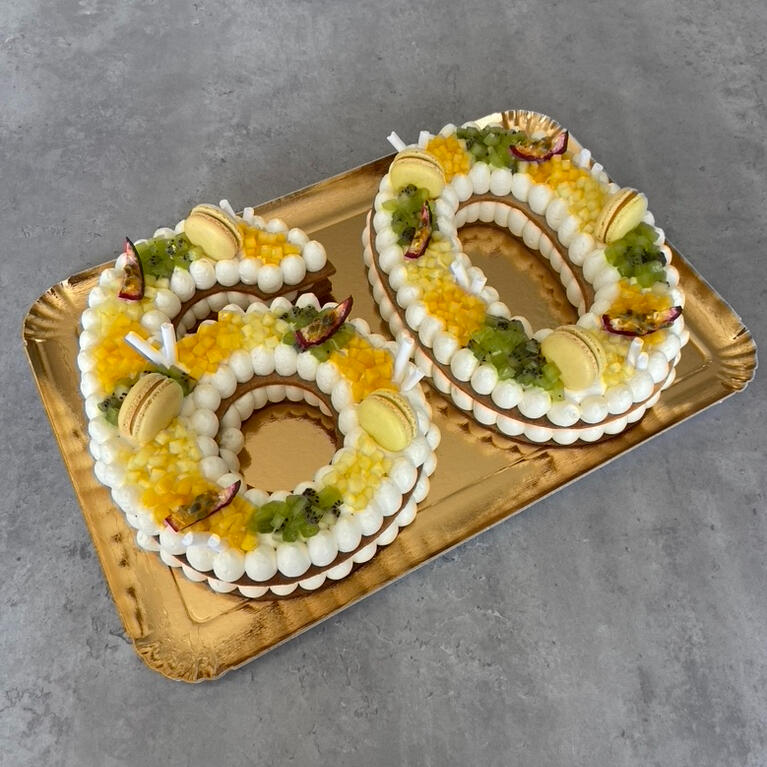Number Cake - Fruits de saison