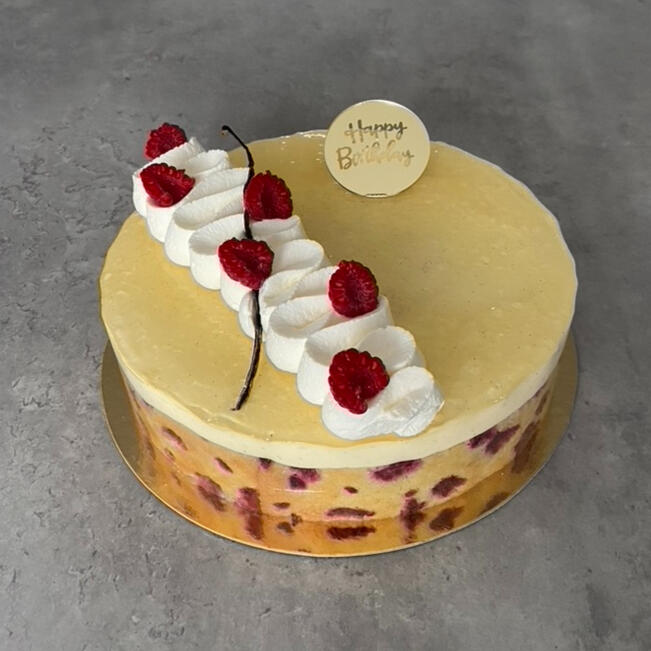 Bavarois vanille-framboises (6/8 parts)